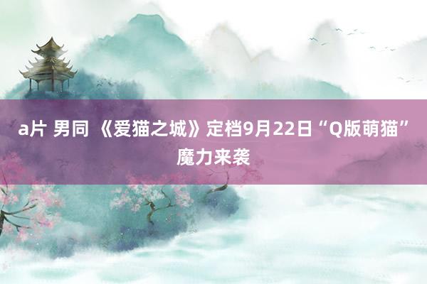 a片 男同 《爱猫之城》定档9月22日“Q版萌猫”魔力来袭