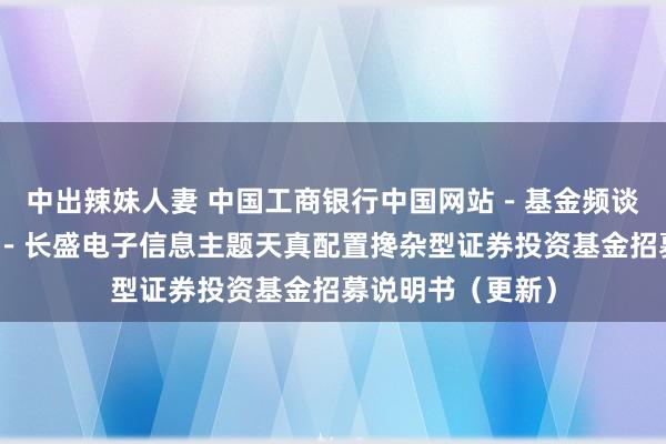 中出辣妹人妻 中国工商银行中国网站－基金频谈－基金公告栏目－长盛电子信息主题天真配置搀杂型证券投资基金招募说明书（更新）